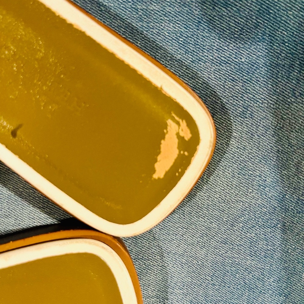 Hermes White and Olive Green Sandals - Picture 12 of 13